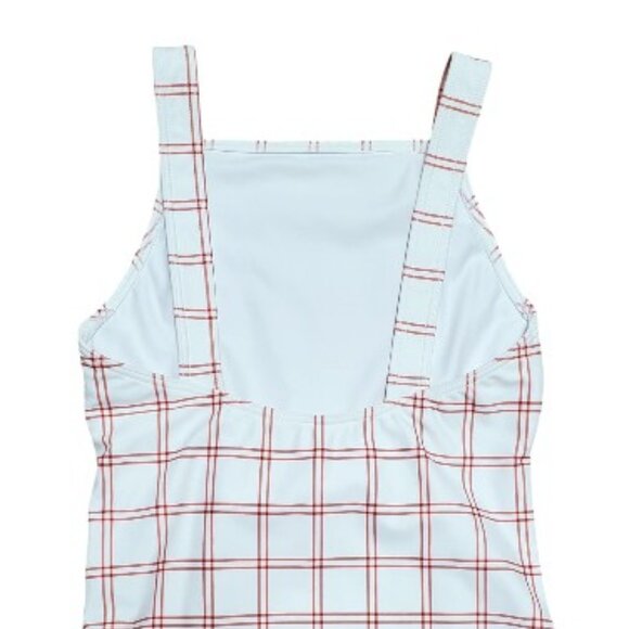 NWOT Minnow Red and White Swimsuit Size 9-10 One Piece - Picture 5 of 7